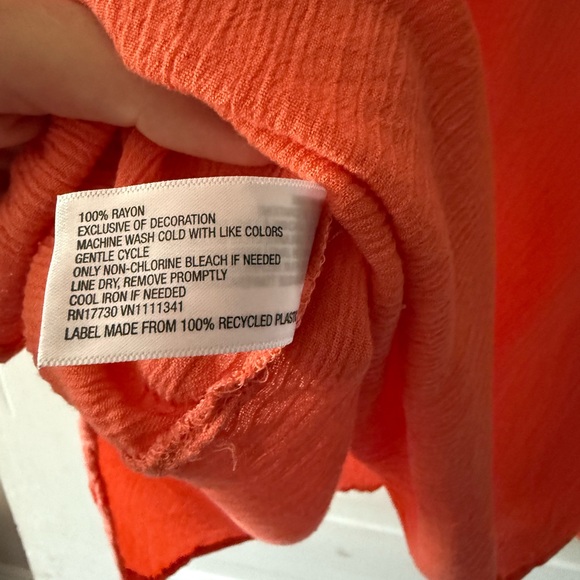 Lilly Pulitzer Orange Embellished Tunic with Relaxed Sleeves - Picture 5 of 6